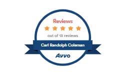 Reviews | 5 Star Out of 13 Reviews | Carl Randolph Coleman | Avvo